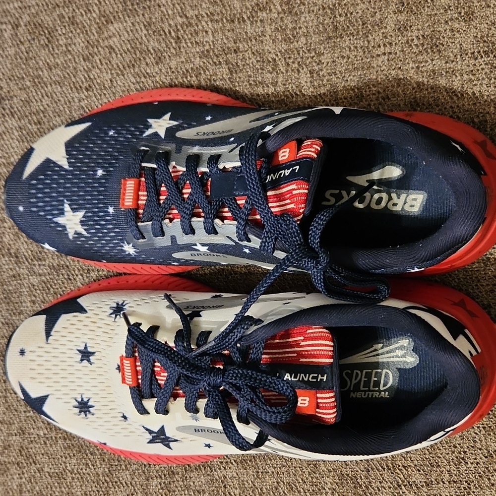 Brooks Women's Patriotic Edition Running Shoes, Launch 8, Sz 7.5m - Picture 4 of 5
